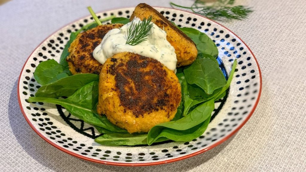 Healthy Salmon Sweet Potato Patties