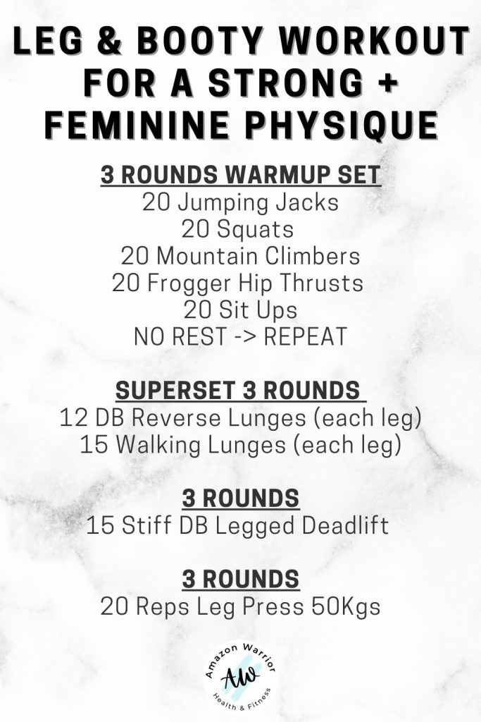 Caroline's Leg & Booty Workout For A Strong + Feminine Physique